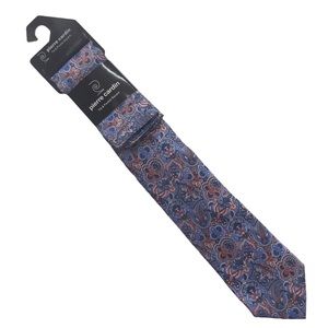 Pierre Cardin Men’s Tie & Pocket Square Paisleys